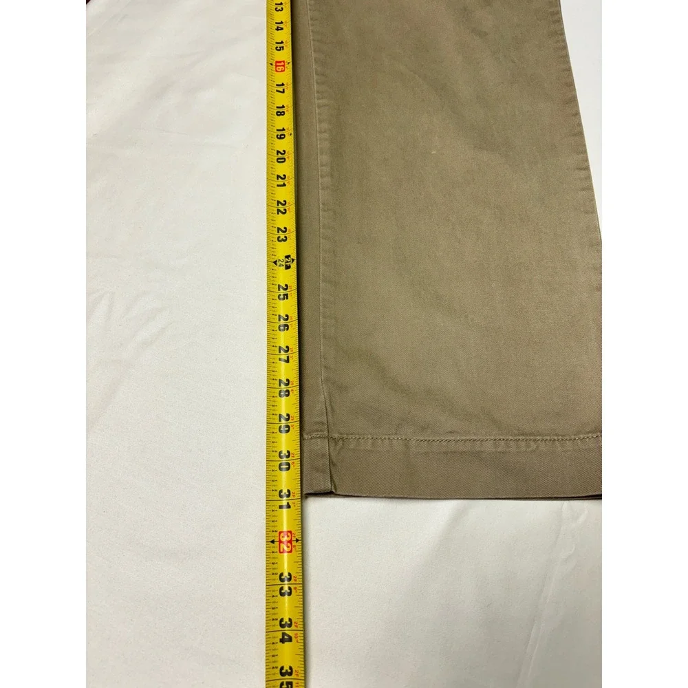 Vintage Polo Ralph Lauren Mens Classic Chino‎ Pants 38/32 Cotton Khaki Casual